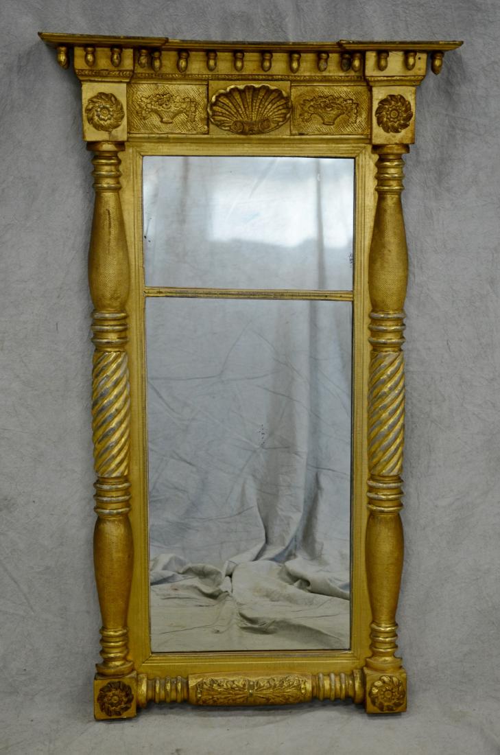 Gilt Federal split spindle mirror (1 of 2)