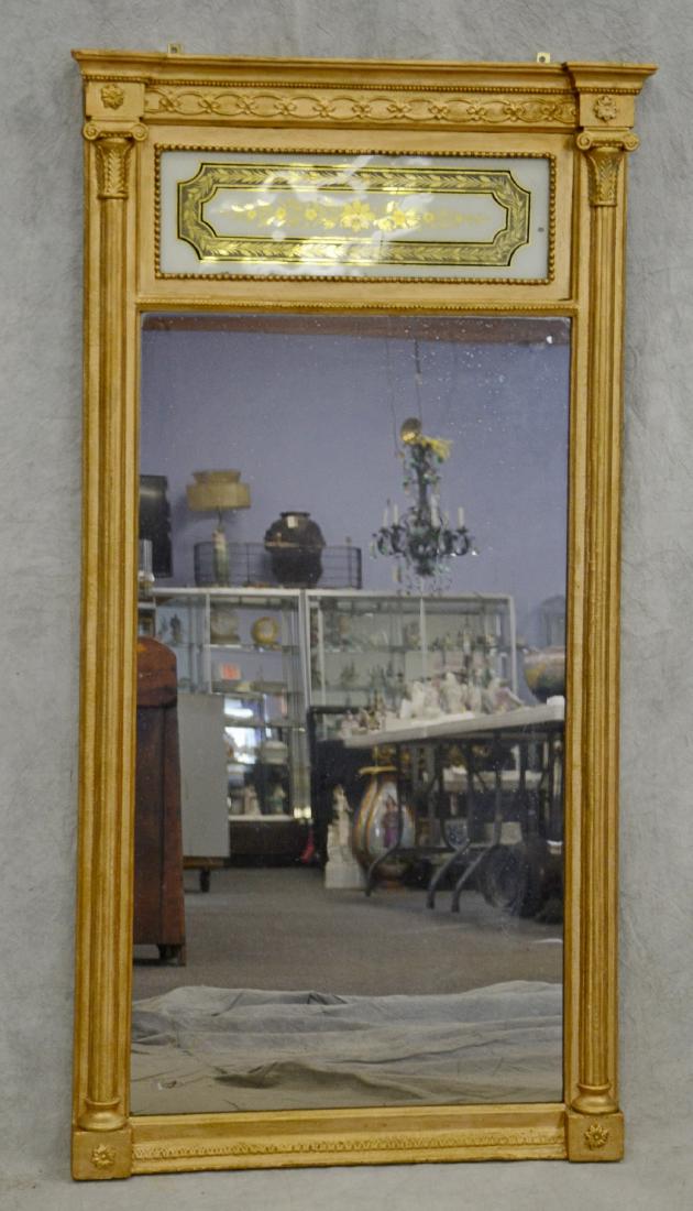 Gilt Classical eglomise mirror (1 of 3)