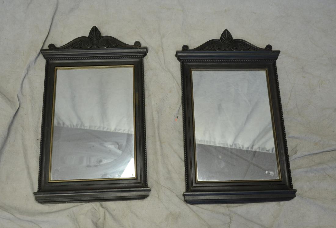 Pr bronze framed mirrors, late 19th/early 20th c (1 of 4)