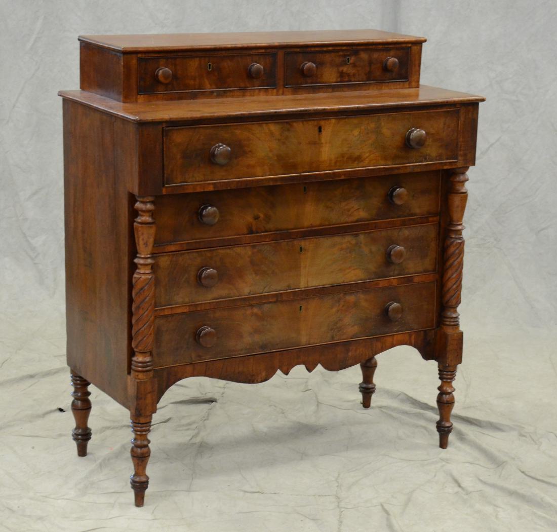 Maine mahogany Sheraton bureau (1 of 2)