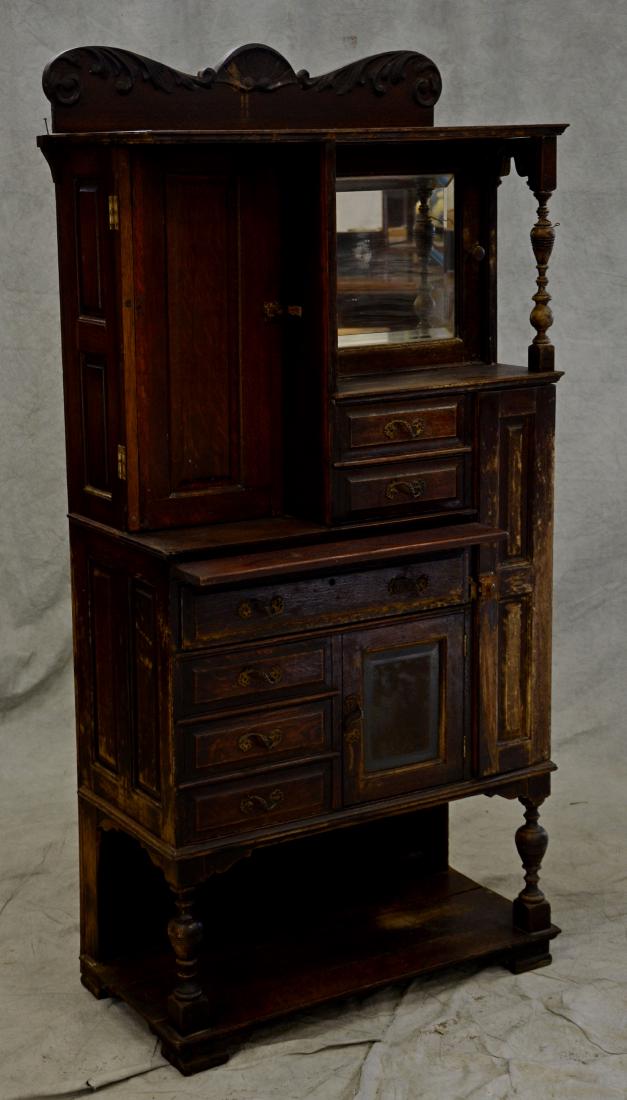 Oak Victorian dental cabinet (1 of 5)