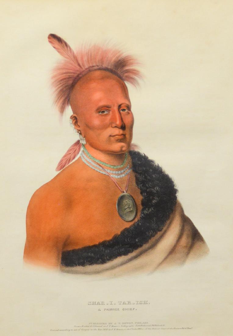 J.T. Bowen, Hand-colored lithograph, "Shar-I-Tar-Ish (1 of 3)