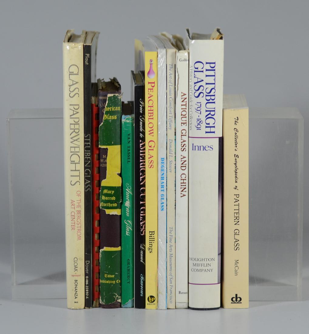 12 reference books on antique glass (1 of 2)