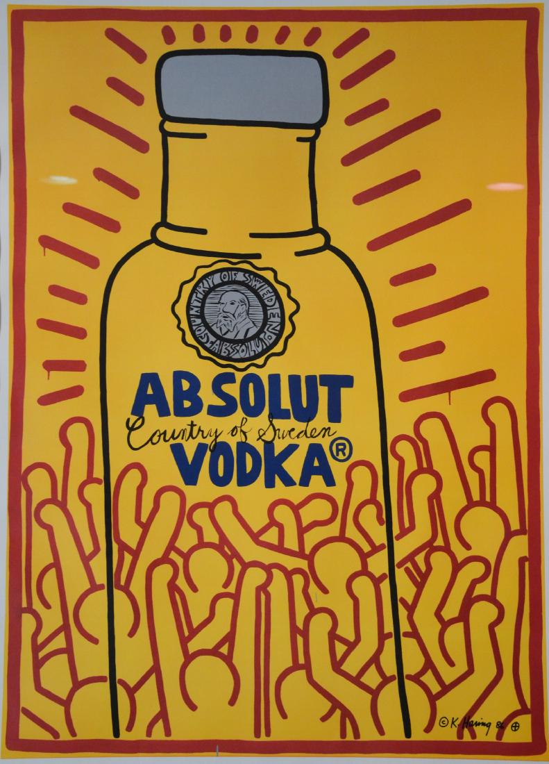 Keith Haring, American 1958-1990  Absolut Vodka litho (1 of 3)