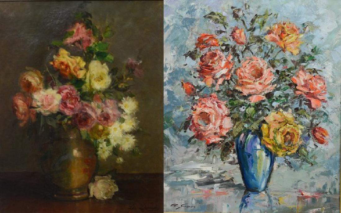 (2) vintage still life paintings, A Gior 20th C Spani (1 of 9)