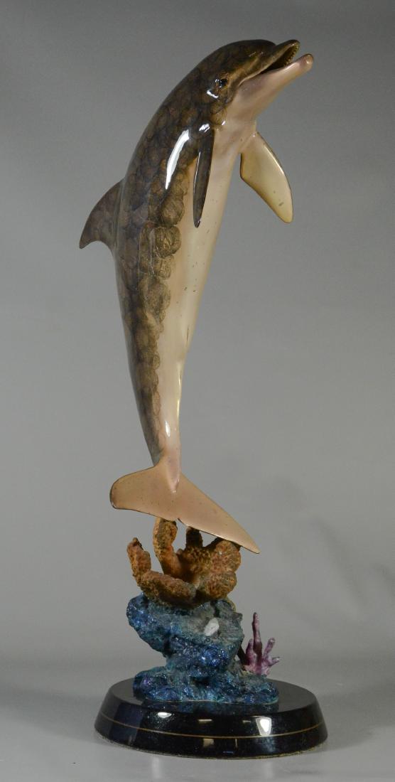 Robert Wyland, 20th C, American, Bronze sculpture, "D (1 of 3)