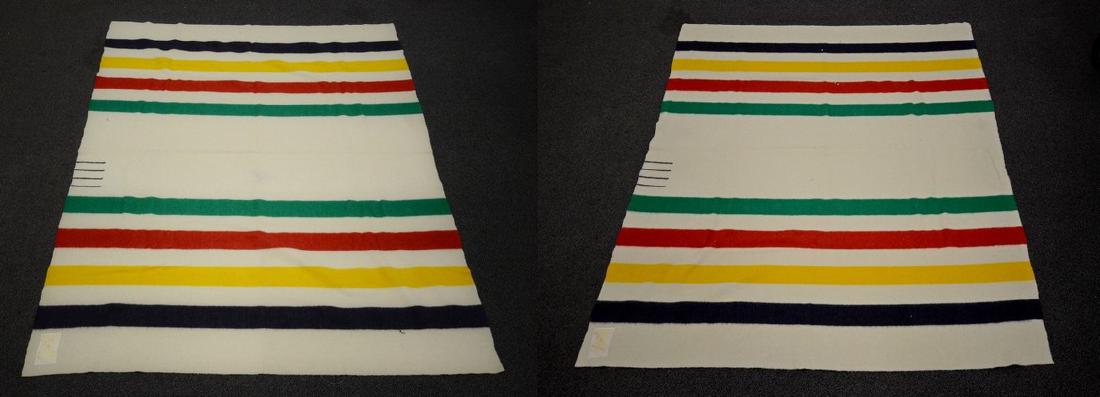 (2) Hudson's Bay four-point wool blankets, each appro (1 of 6)