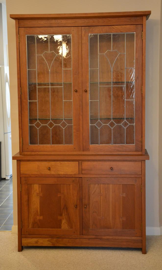 LJ Stickley 2 door cherry China Buffet & Top (1 of 3)