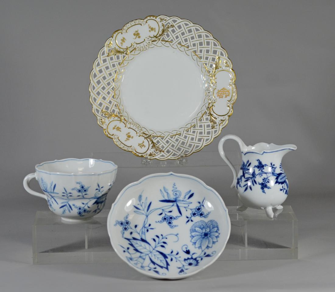 (4) Pieces of Meissen, to include an oversized cup (1 of 2)