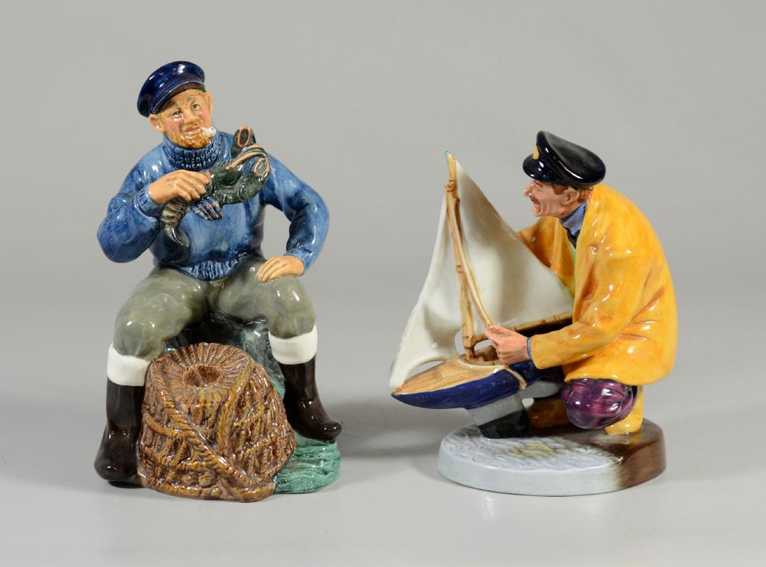 2 Royal Doulton figurines, Lobster Man, Sailors Holiday (1 of 5)
