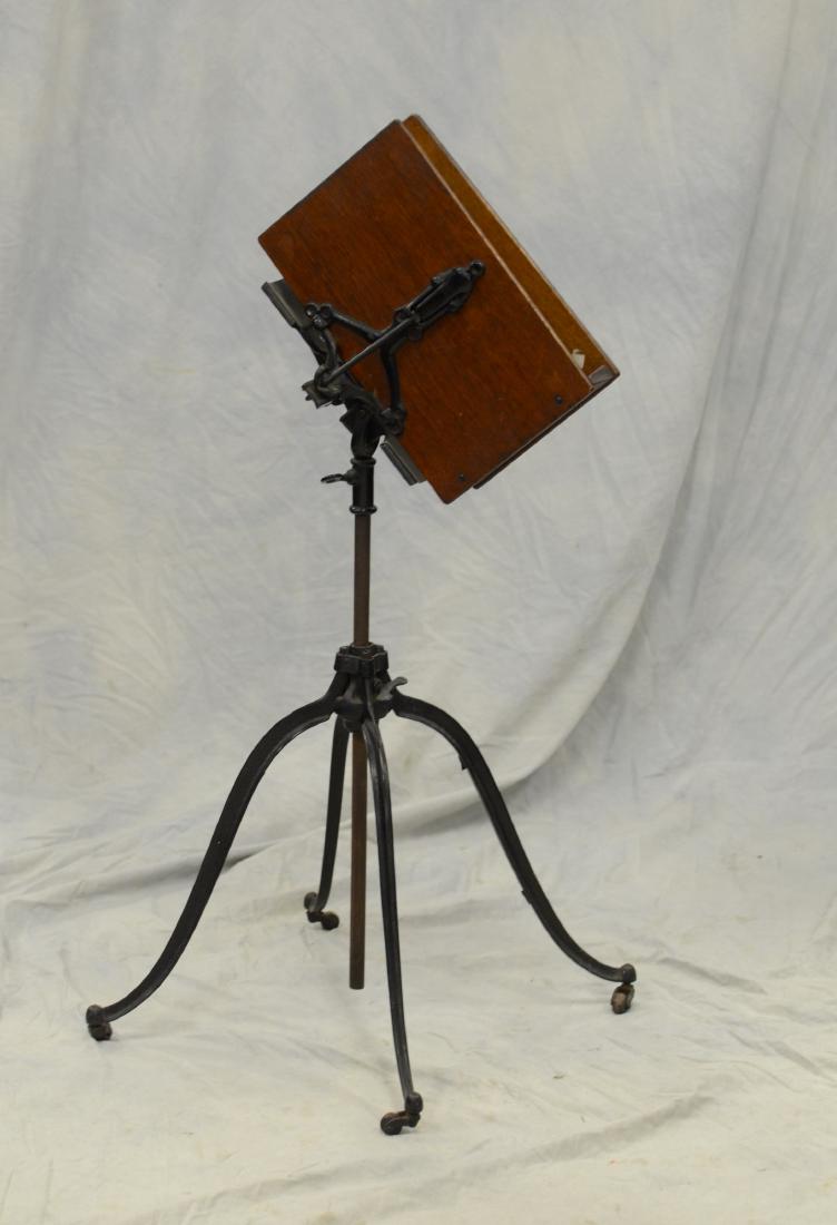 Industrial style adjustable book podium, iron base a (1 of 2)