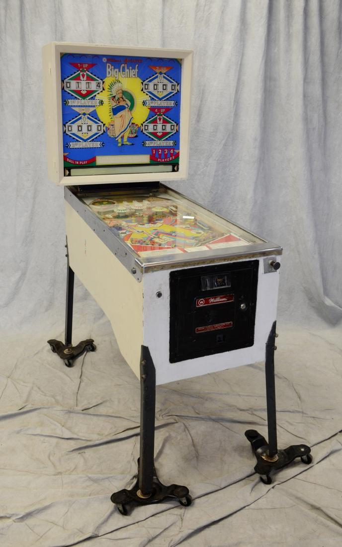 William 4 player Big Chief pinball machine, Williams