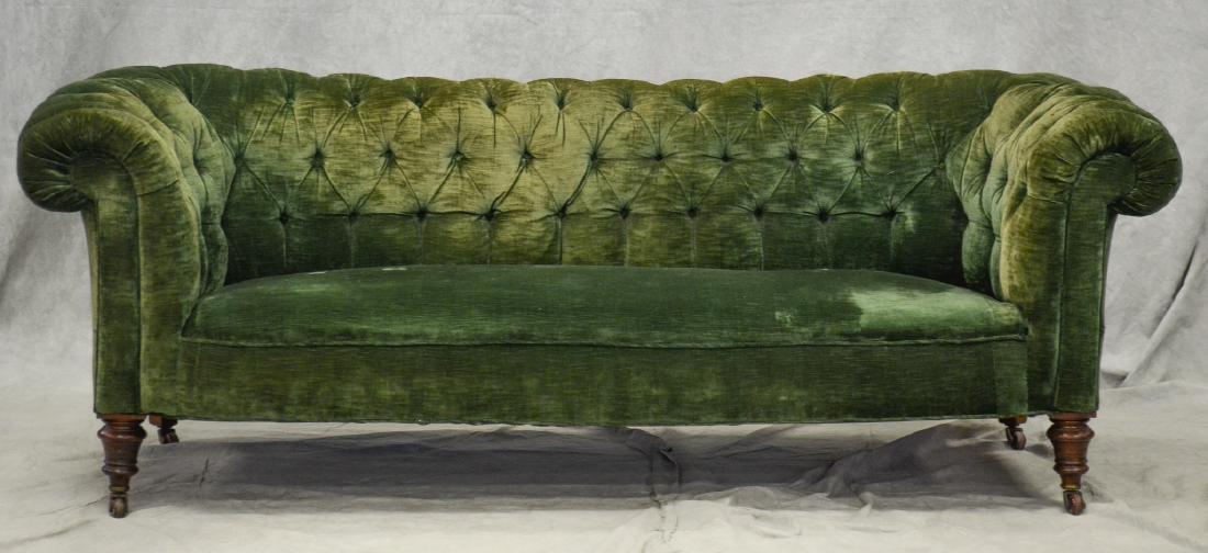 English Tufted Chesterfield Sofa att. Howard & Son (1 of 6)