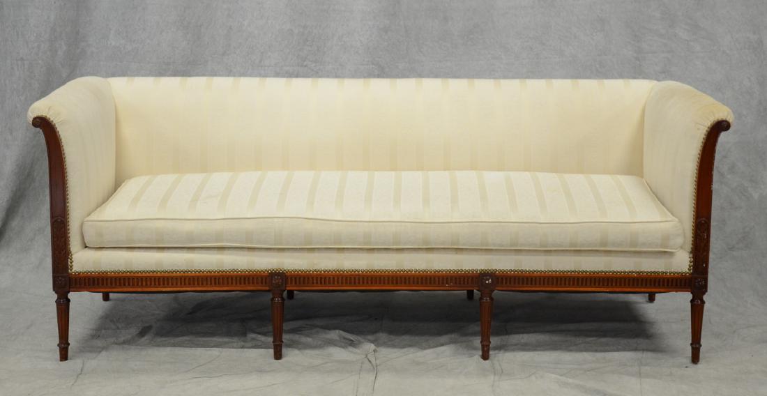 Louis XVI Style 8 legged Sheraton style sofa (1 of 1)