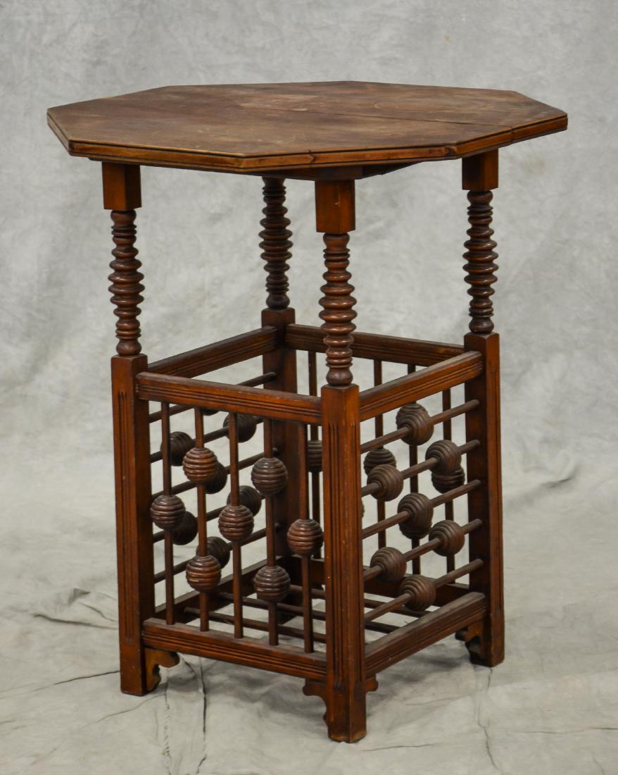 Chippendale style carved octoganal side table (1 of 1)