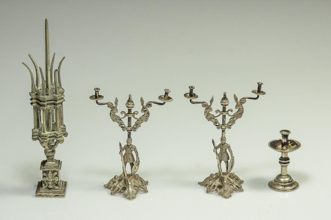 4 Miniature silver pieces (1 of 2)