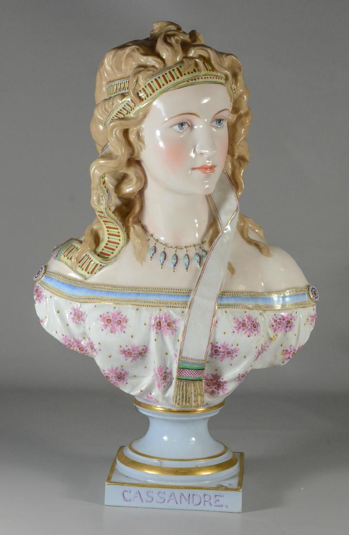Ph Le Libon Paris porcelain bust of "Cassandre" (1 of 7)