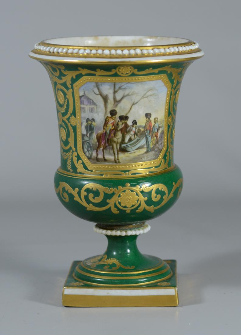 Sevres spill vase, Napoleonic decoration (1 of 6)