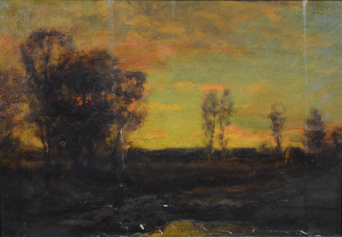 Charles Appel,  tonalist landscape oil on canvas (1 of 5)