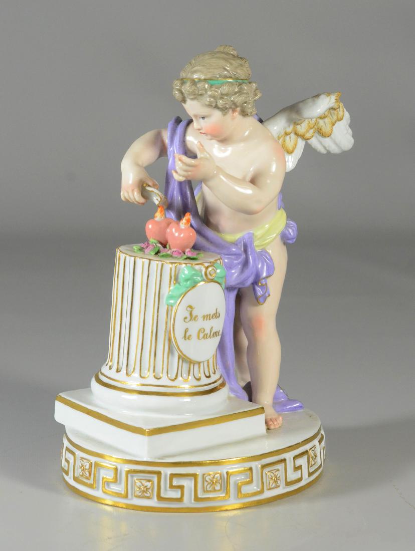 Meissen porcelain figure of "Je mets le calme" (1 of 6)