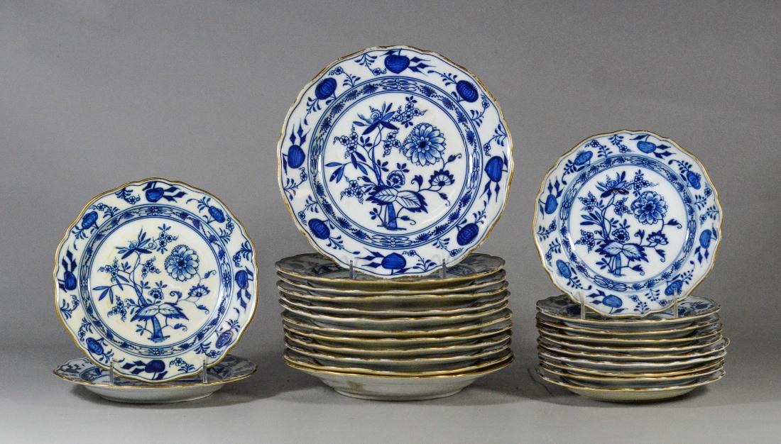 (24) Meissen Blue Onion pattern plates (1 of 9)