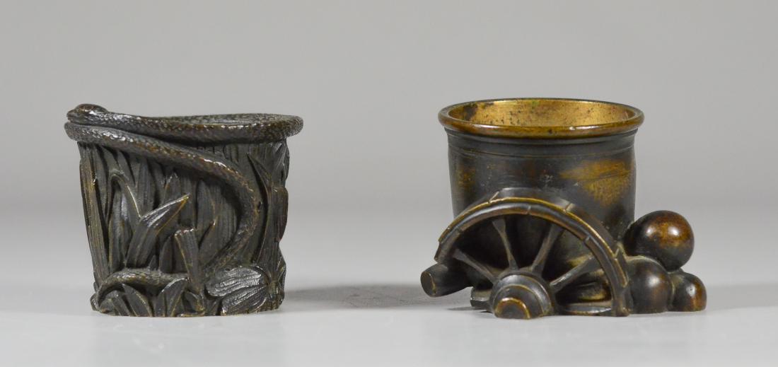 2 Bronze match holders (1 of 4)