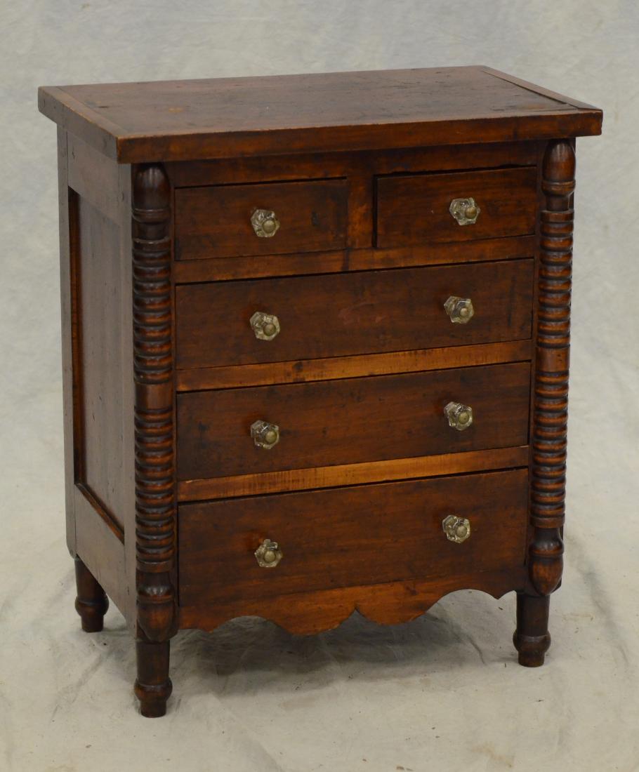 Transitional Federal  miniature chest of drawers (1 of 2)