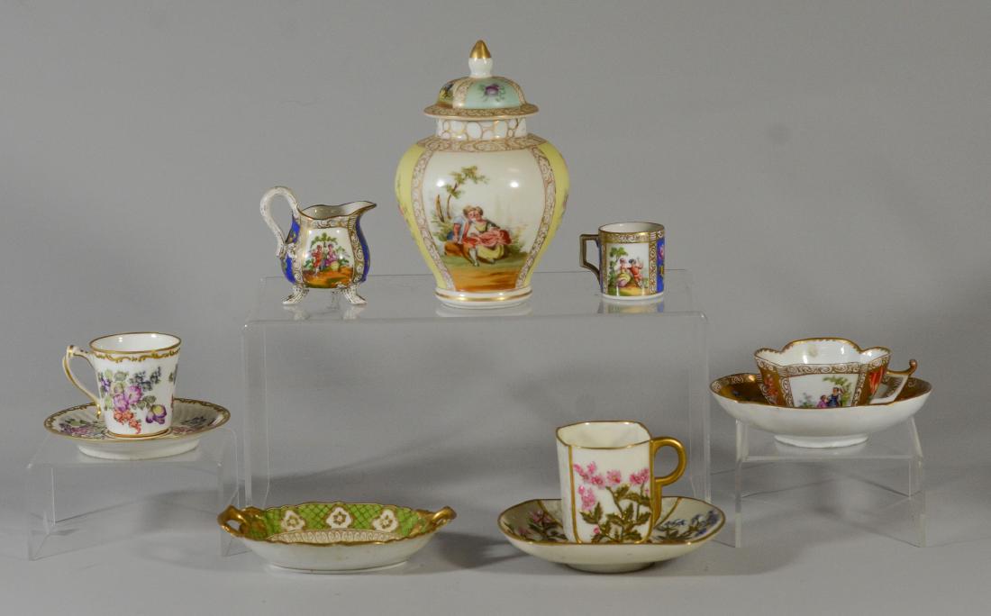 (7) pcs Dresden, Miessen, Royal Worcester porcelain (1 of 10)