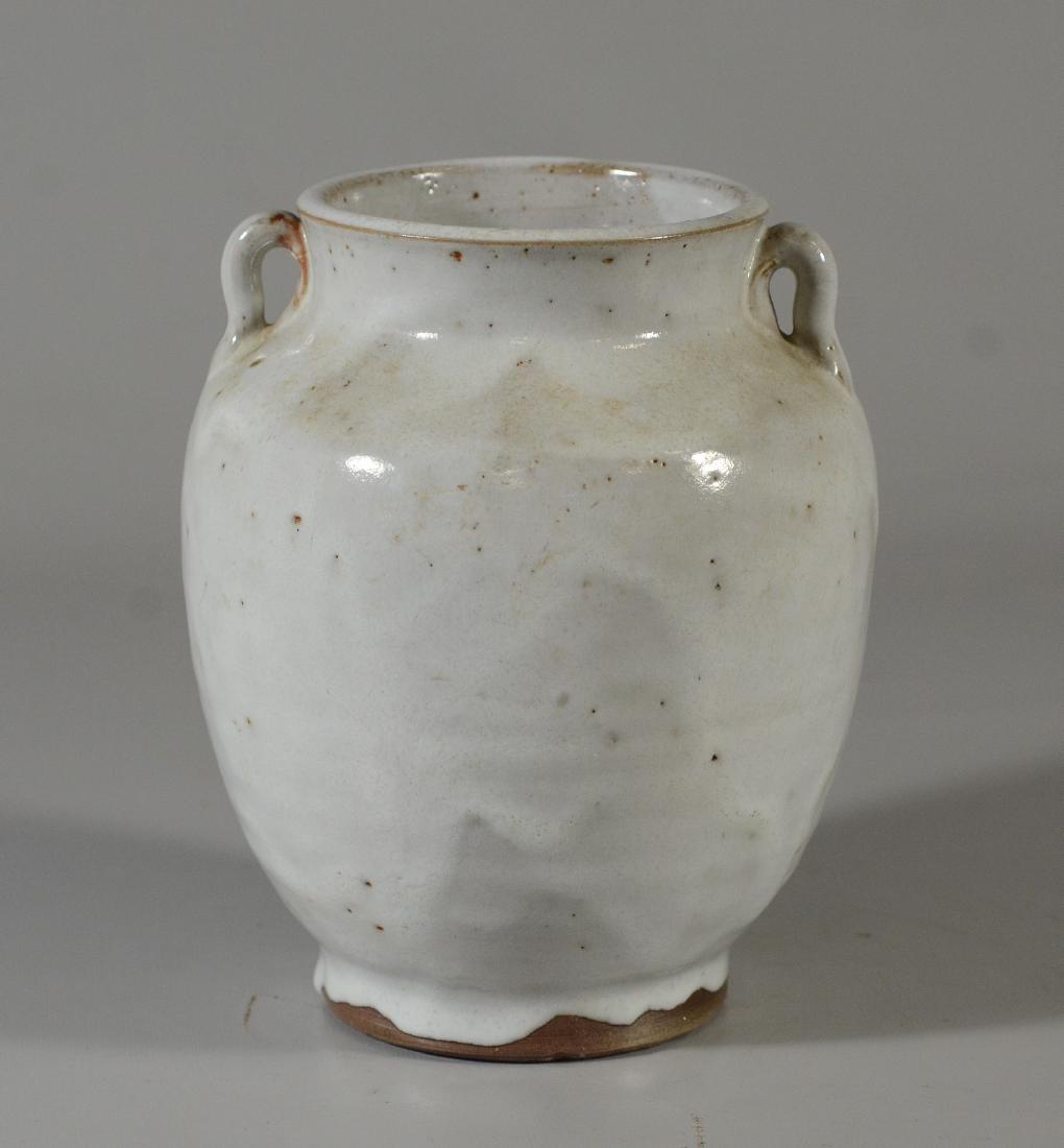 Jugtown pottery vase with handles, Jugtown, NC (1 of 2)