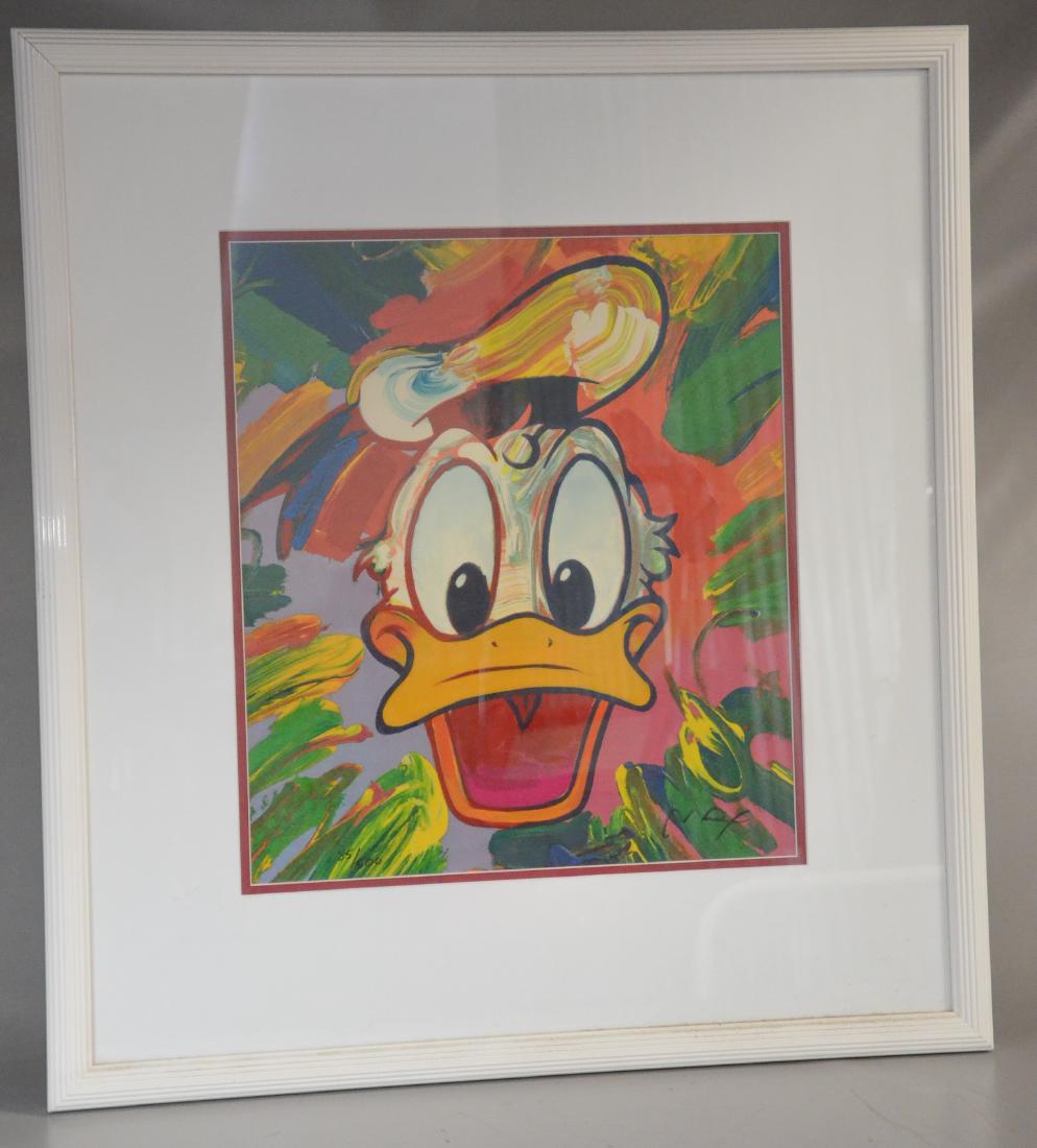 Peter Max serigraph of Donald Duck (1 of 3)