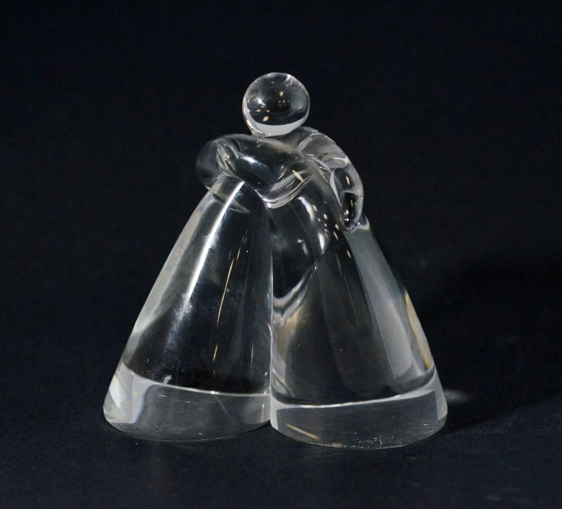 Steuben glass Love Embrace sculpture, signed on base (1 of 3)