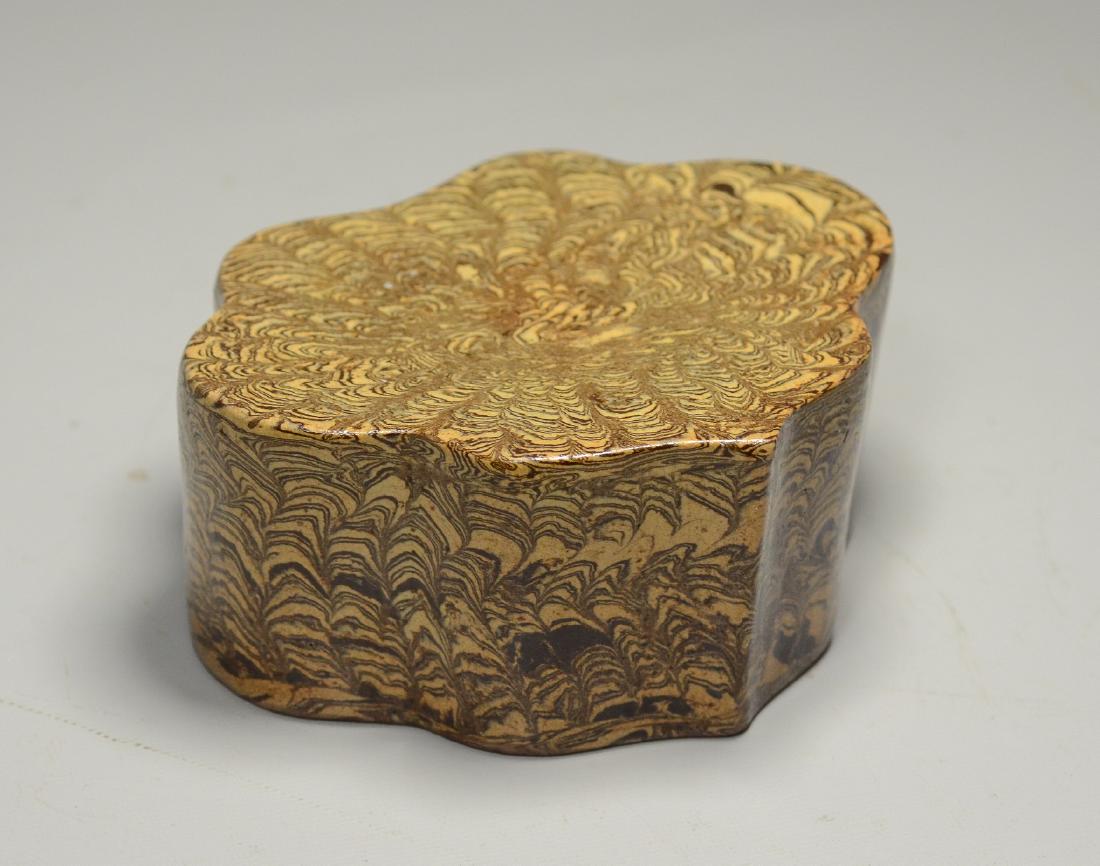 Chinese unusal glazed pillow or wrist rest, 5"w (1 of 13)