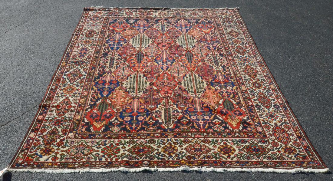 10'1" X 12'11" Persian Bakhtiari Rug, Circa 1940's (1 of 2)