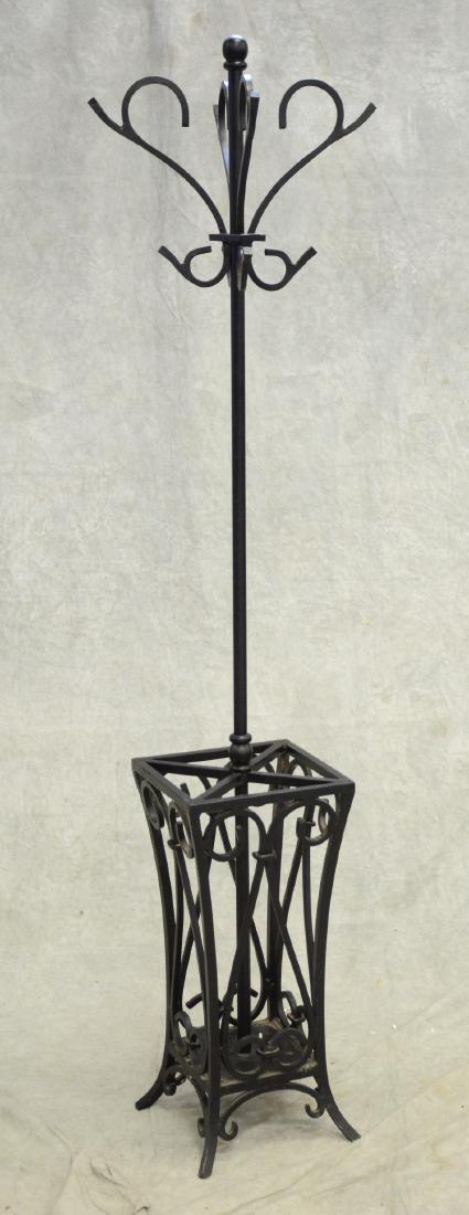 Black iron coat rack (1 of 1)
