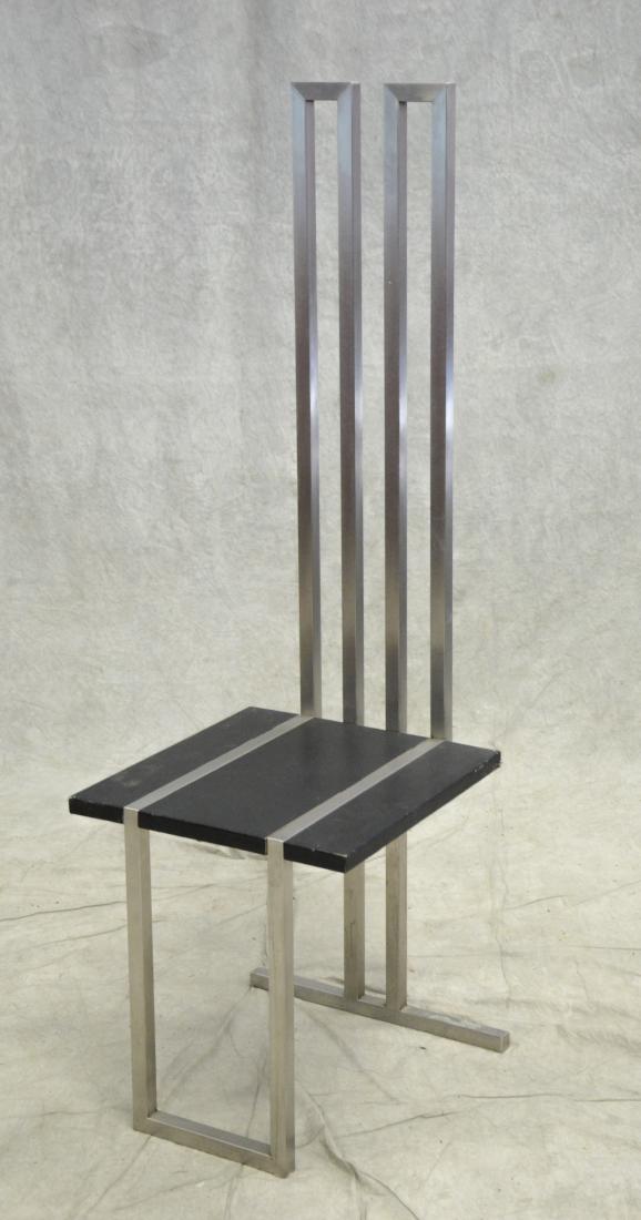 Modern Design Chrome highback side chair (1 of 1)