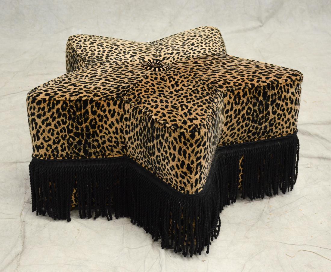 Lane Leopard print star ottoman (1 of 1)