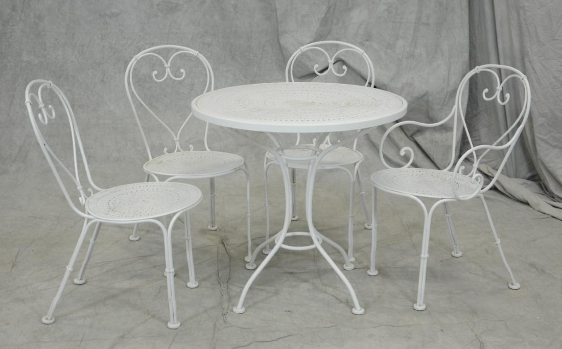 5 pc steel patio set (1 of 2)