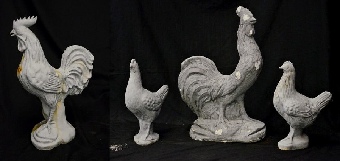 2 pr cast iron chickens/roosters (1 of 5)