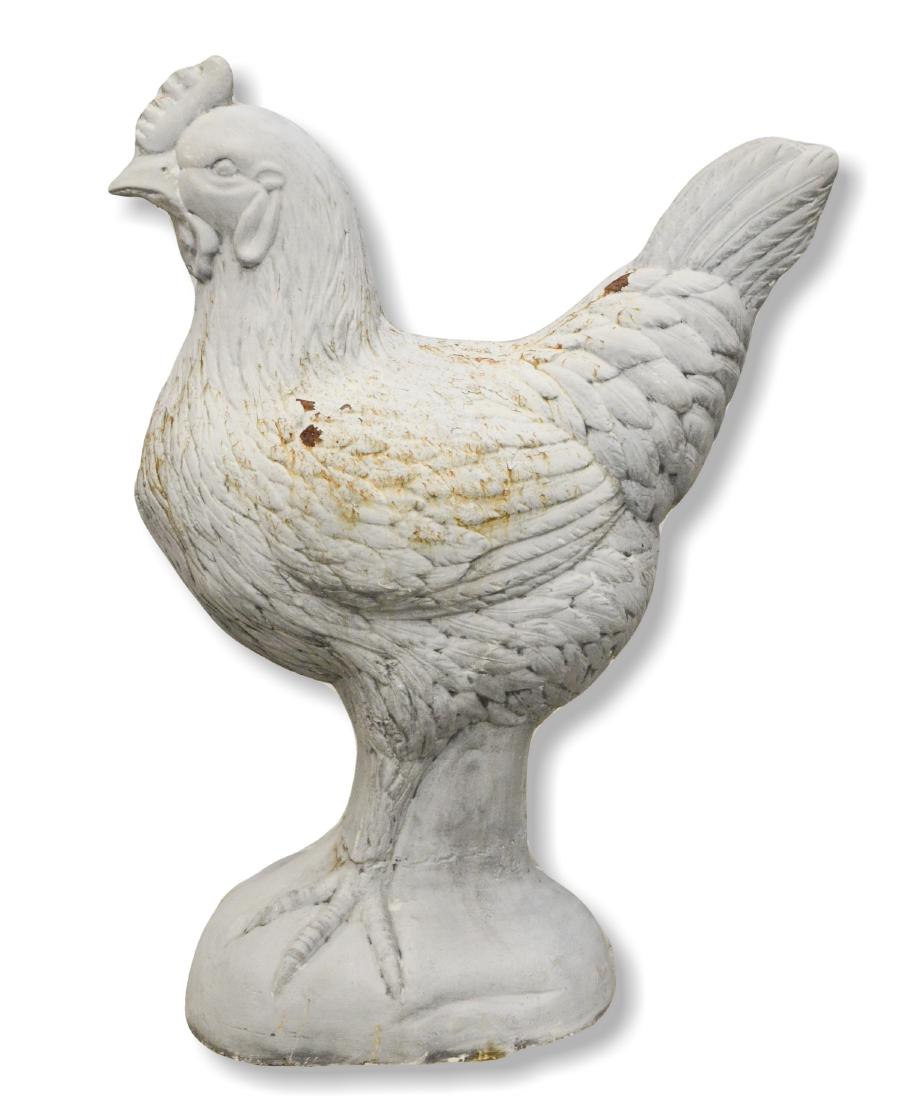 Cast iron rooster outdoor ornament (1 of 2)