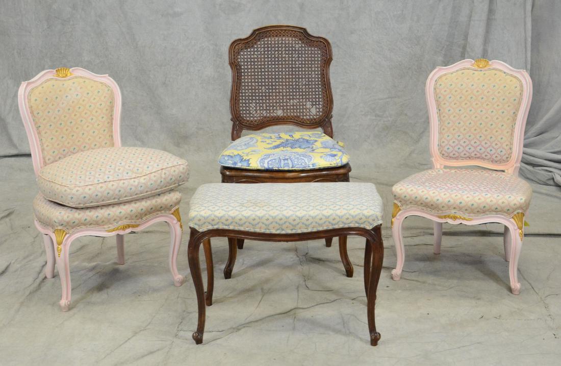 3 Louis XV style side chairs (1 of 2)