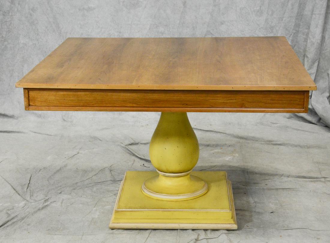 Pr square cherry single pedestal DR tables (1 of 1)