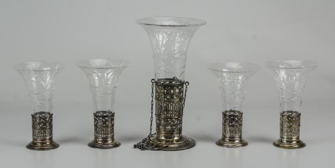 Watson Sterling & etched glass epergne (1 of 4)