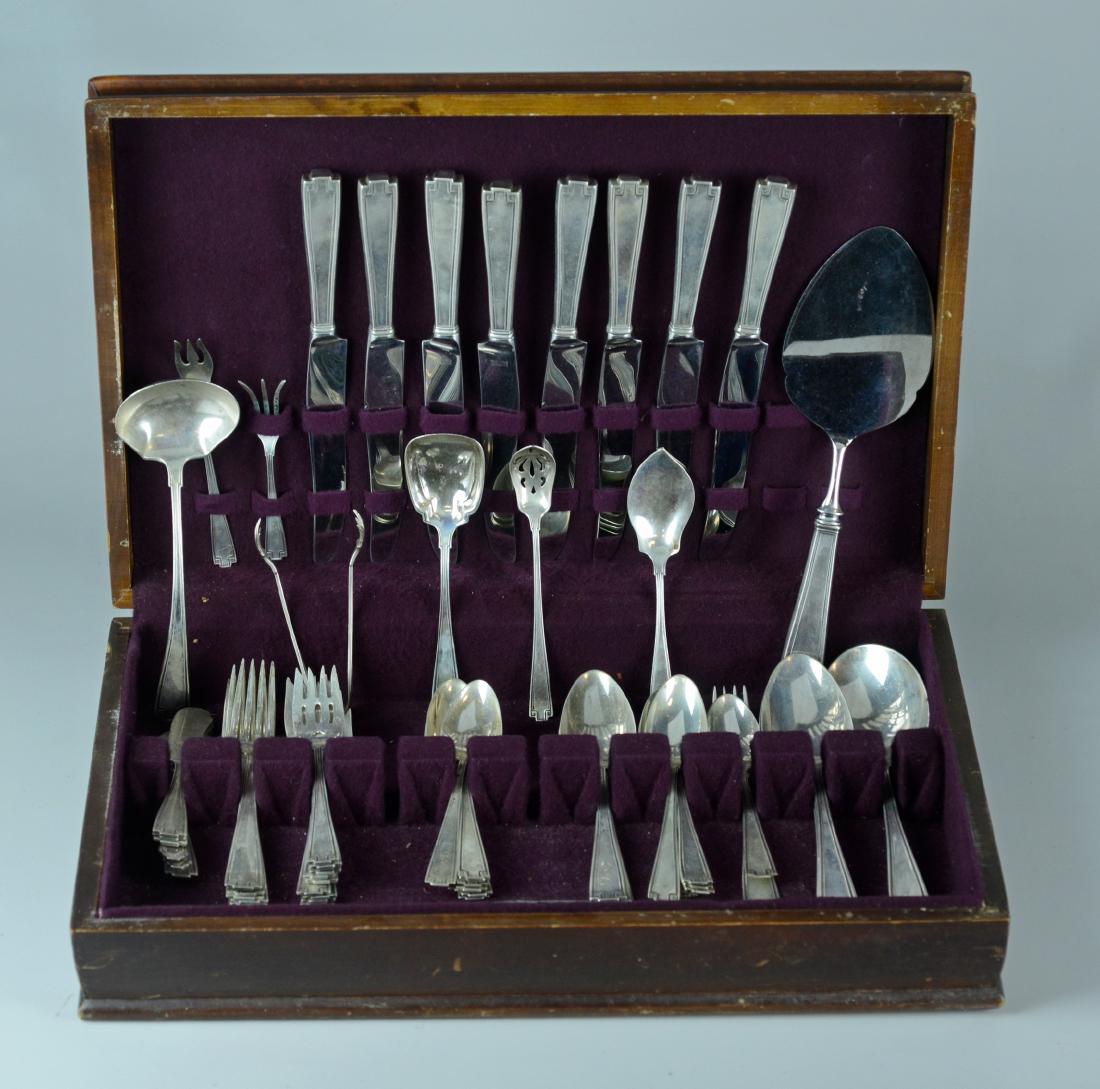 65 Pcs Gorham sterling Etruscan Flatware (1 of 5)