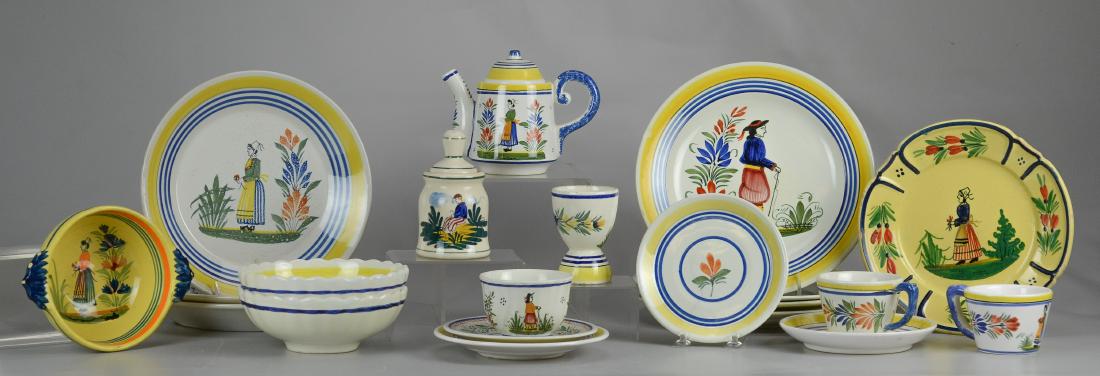 21 Pcs Henriot Quimper France porcelain (1 of 11)