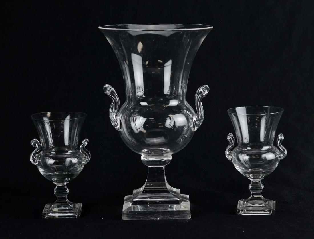 Steuben vase & 2 small similar vases (1 of 2)