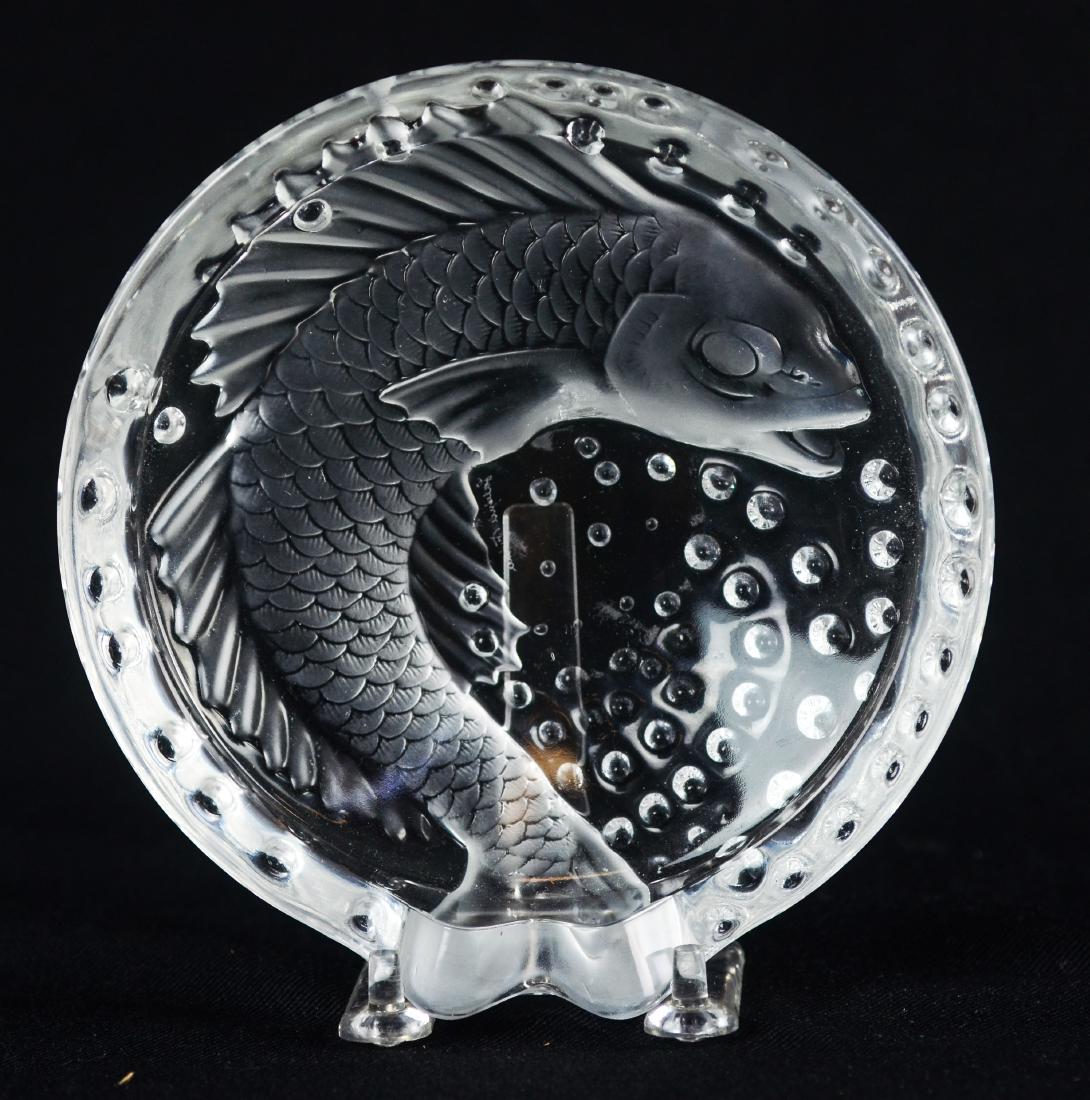 Lalique France Concarneau koi fish cigar ashtray (1 of 3)