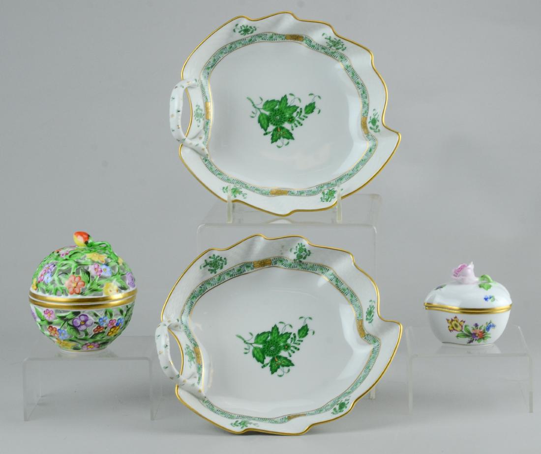 4 Pcs Herend Hungary Porcelain (1 of 5)
