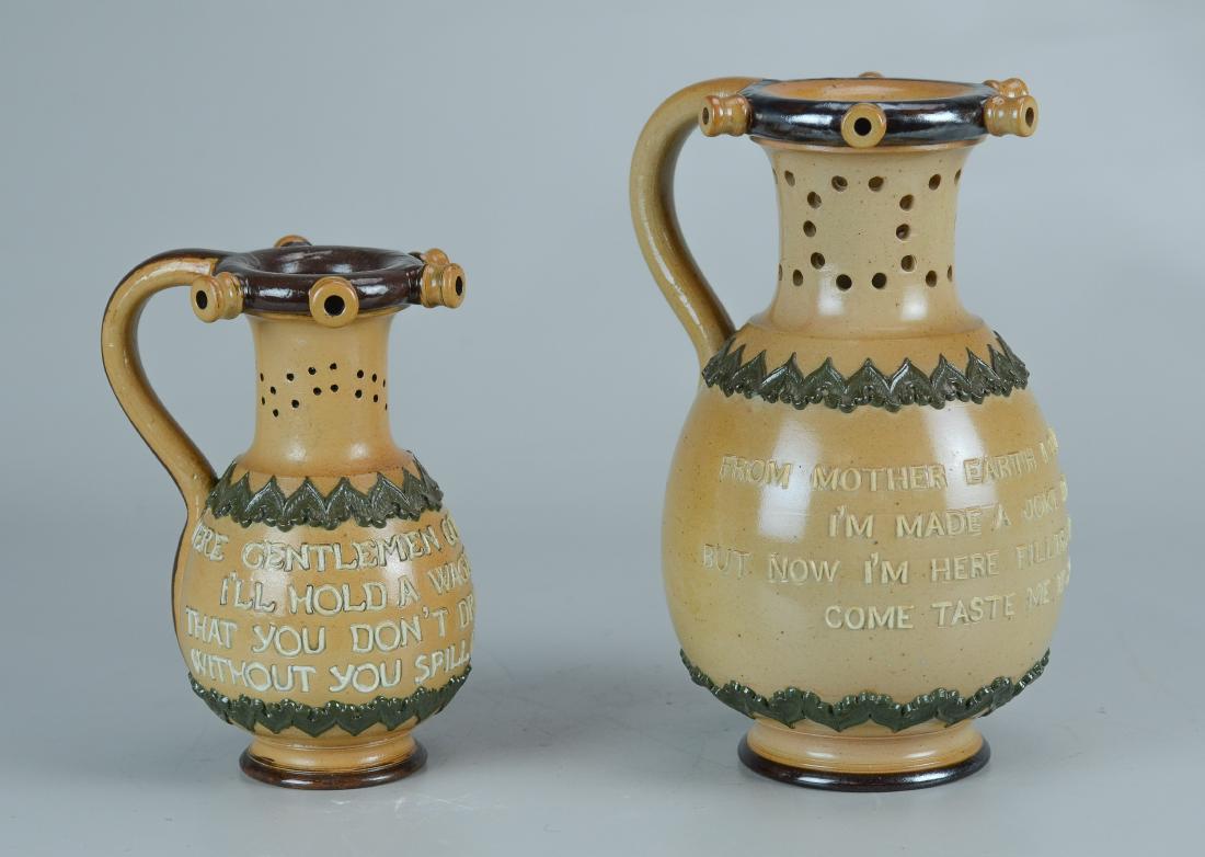(2) Doulton Lambeth stoneware pitchers (1 of 3)