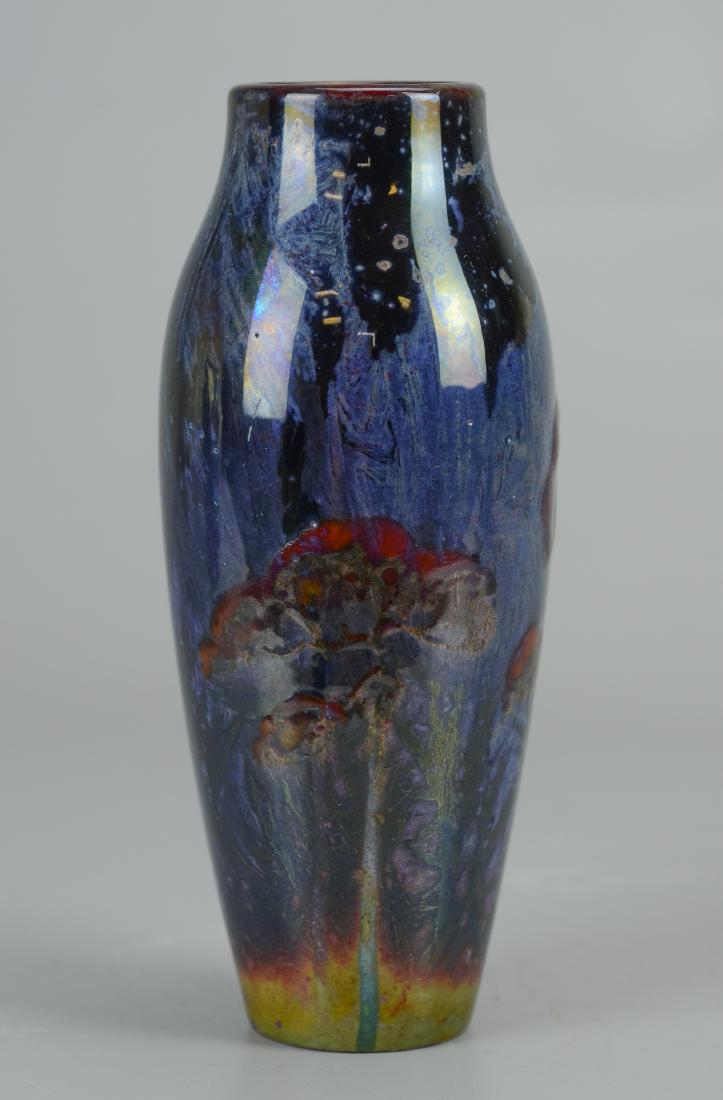 Doulton art pottery vase, artist signed (1 of 2)