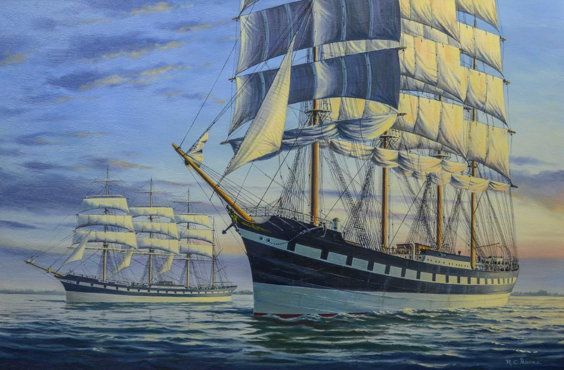 Richard C Moore, The Moshulu and her Sister Ship (1 of 4)